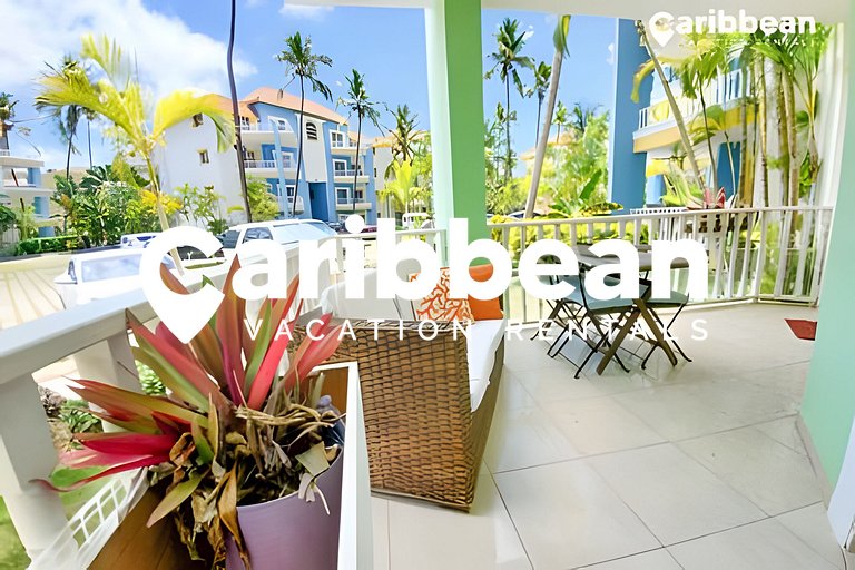 Quiet and well-kept apartment garden views. Playa Bavaro