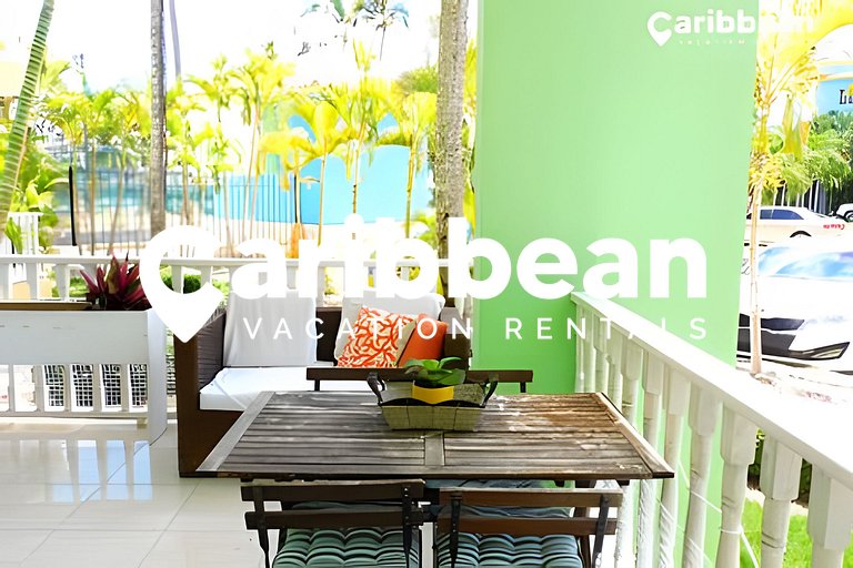 Quiet and well-kept apartment garden views. Playa Bavaro
