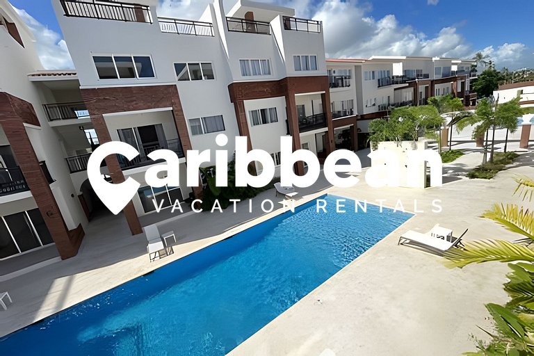 Beauty Coral Village 2 bed apartment pool views. Playa Bavar