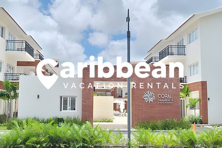Beauty Coral Village 2 bed apartment pool views. Playa Bavar