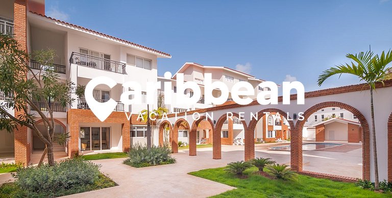 Beauty Coral Village 2 bed apartment pool views. Playa Bavar