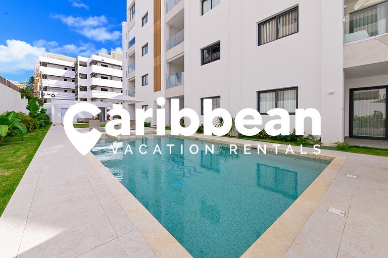 Beauty pool views apartment steps to Playa Bavaro