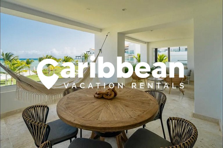 Amazing ocean views apartment with private beach in Cap Cana