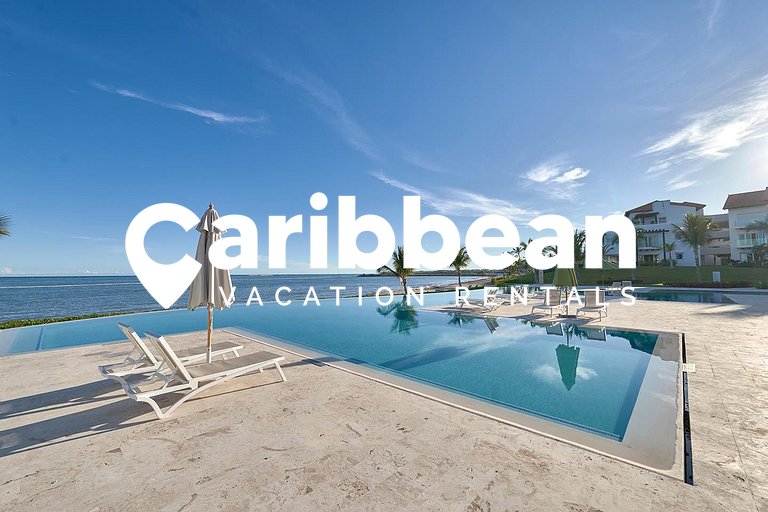 Amazing ocean views apartment with private beach in Cap Cana