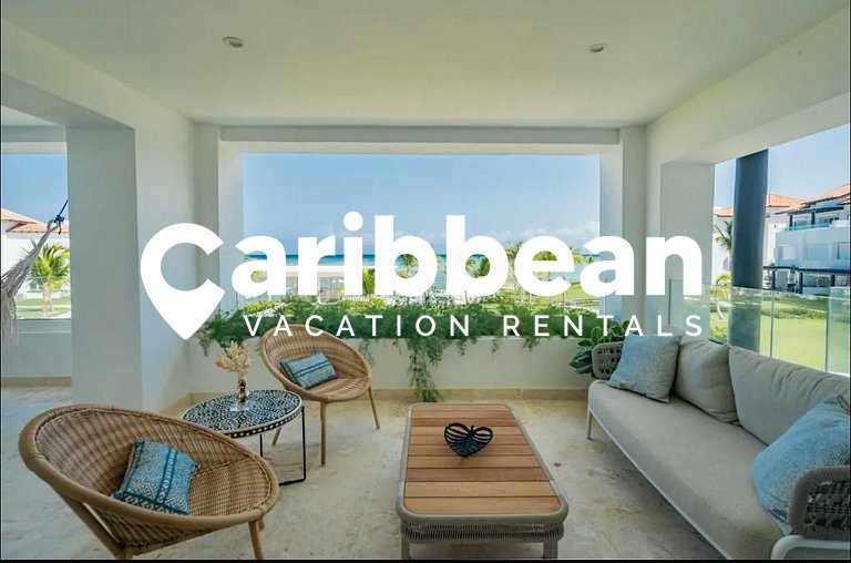 Amazing ocean views apartment with private beach in Cap Cana