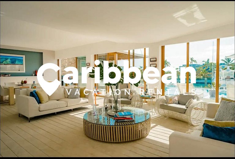 Beautiful private villa in Cap Cana Marina with views of the