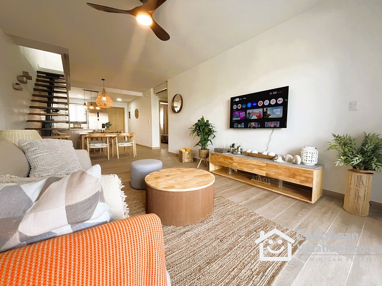 Modern Penthouse with Pool by Bavaro Beach