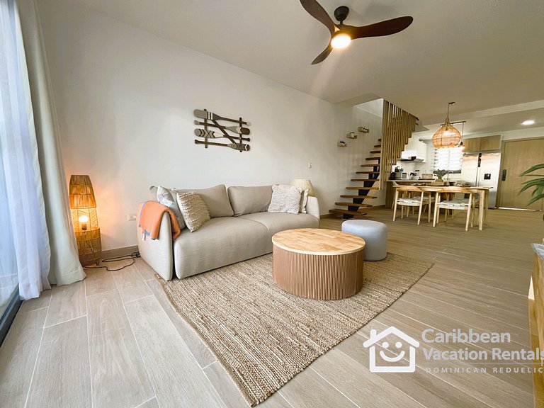 Modern Penthouse with Pool by Bavaro Beach
