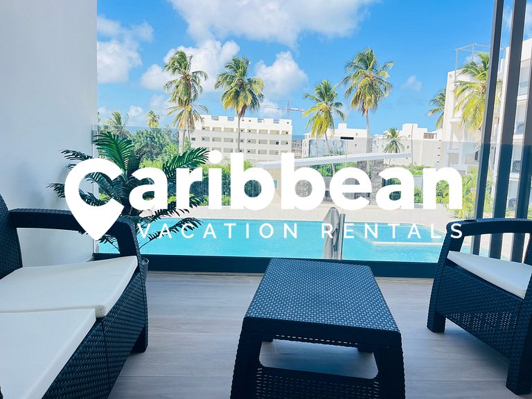 Dream pool views apartment close to the beach
