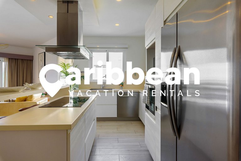 Beach front apartment with private beach