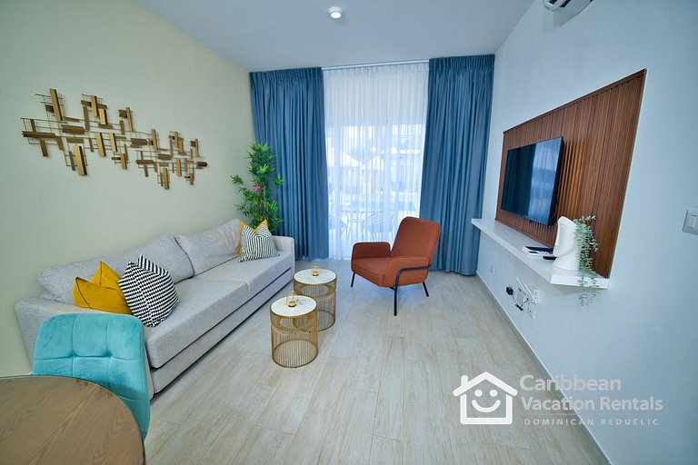 Coral Village 2 | Charming 1BR with Pool