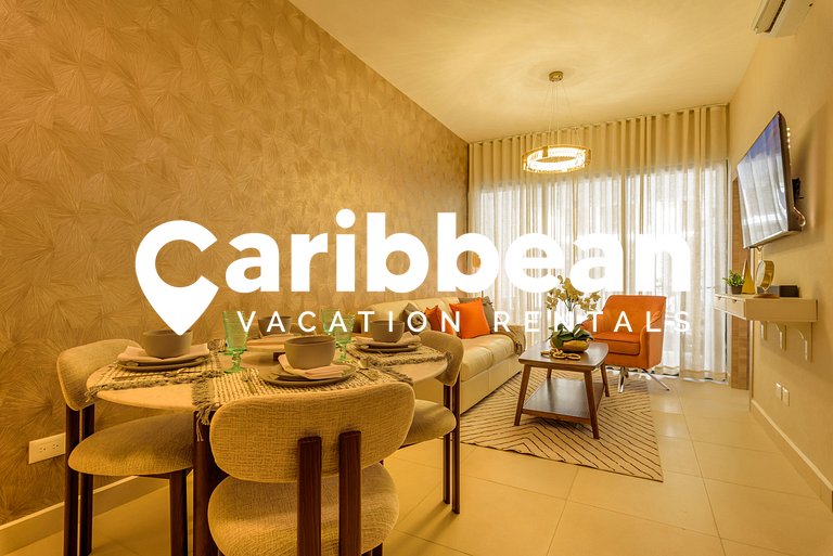 Blue Palms | 1BR Cerca de Playa Juanillo