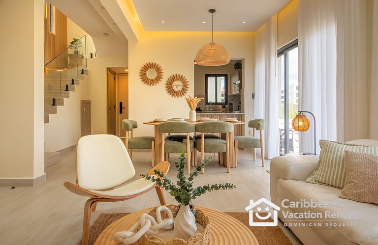 Villa 3BR con Patio Privado | Panorama Garden