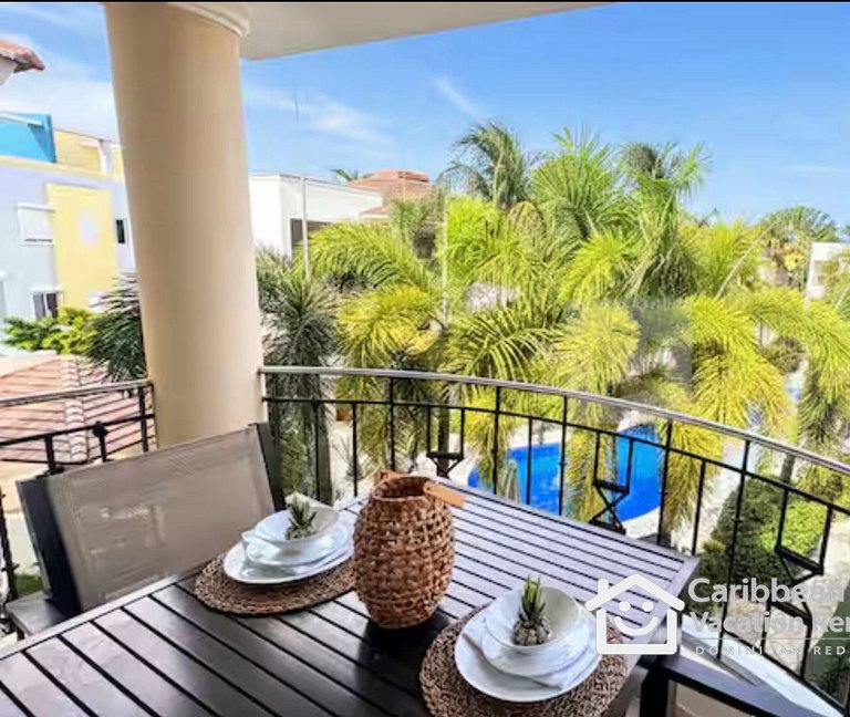 Rosa Hermosa | 2BR con Vista a la Piscina