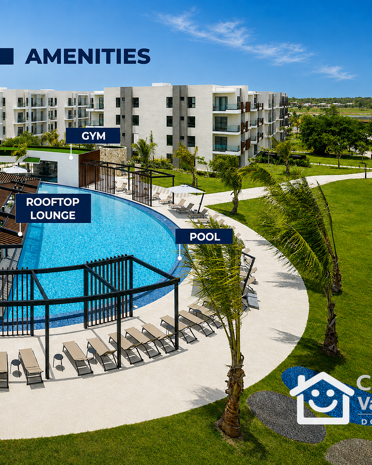 Vista Cana | 1Hab con Coworking y Piscina