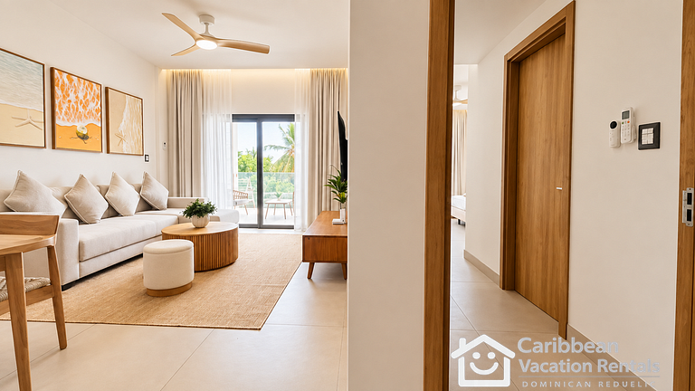 Born | 2 bedrooms with pool views