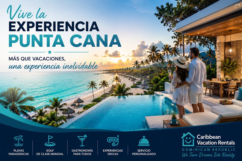 Vive la Experiencia Punta Cana con Caribbean Vacation Rentals