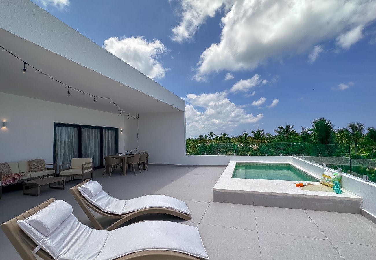 Apartment in Bávaro - Gorgeous ocean views penthouse with private picuzz