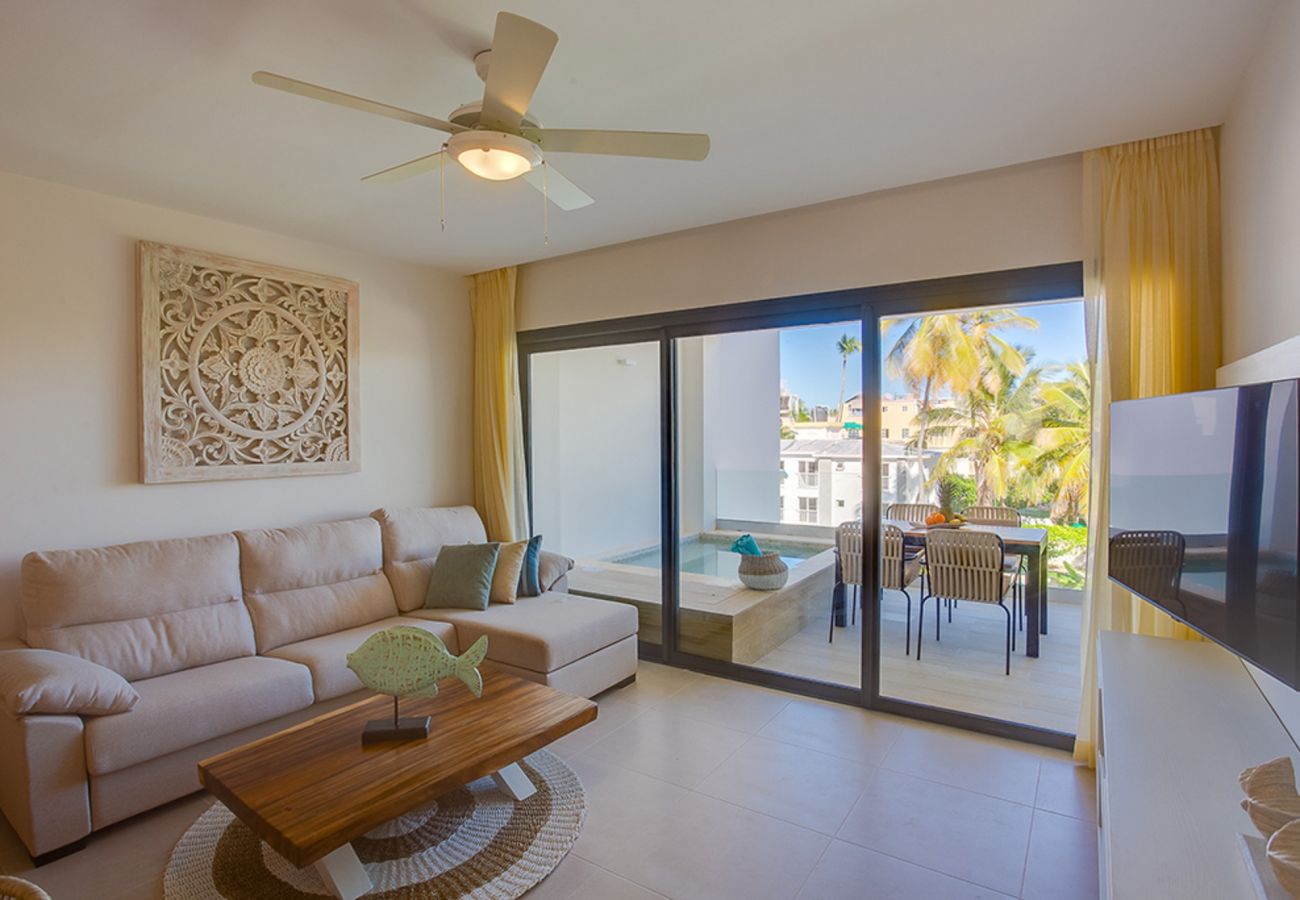 Apartment in Bávaro - Gorgeous Private picuzzi on the terrace close to t