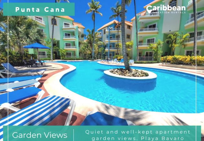  in Bávaro - Quiet and well-kept apartment garden views. Playa Bavaro