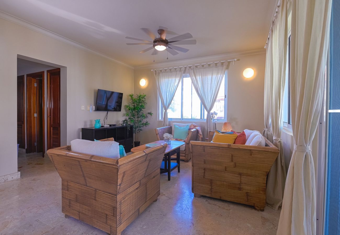 Apartment in Bávaro - Gorgeous Playa Turquesa Pool views Beach Apartment